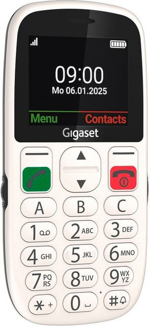 Gigaset GL395 Mobiltelefon in Weiß mit SOS-Taste, spritzwassergeschützt und staubgeschützt - Bild 2