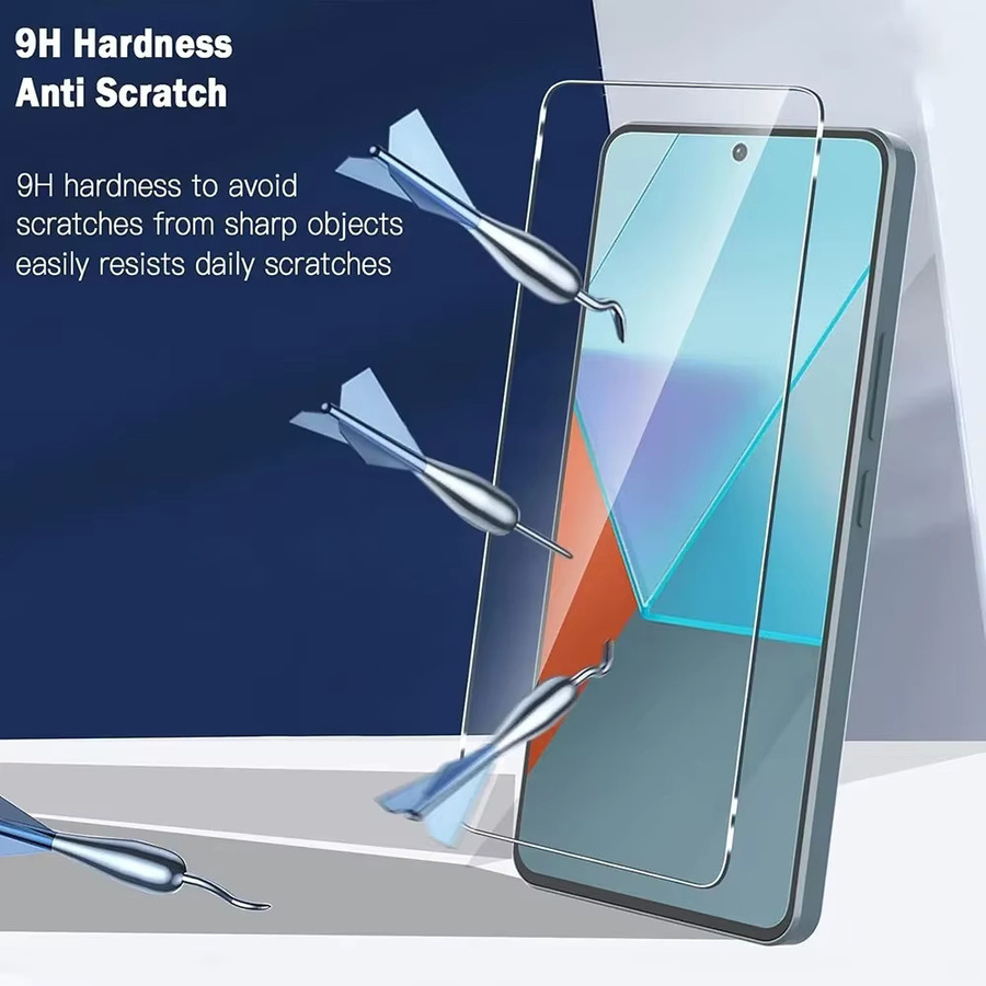 3er-Set Ultra Klar Gehärtetes Glas Displayschutz für Xiaomi Redmi Note 14 5G 13 12 11 Pro 14S 12S 11S sowie Redmi 15C 14C 13C 12C 10A 9A in Transparent - Bild 2