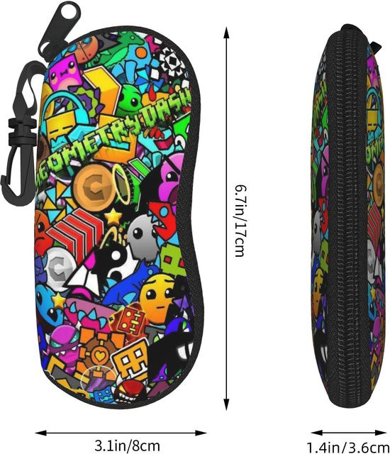 Fancy Style Studio Brillenetui, Gray, Multicolour - Bild 1