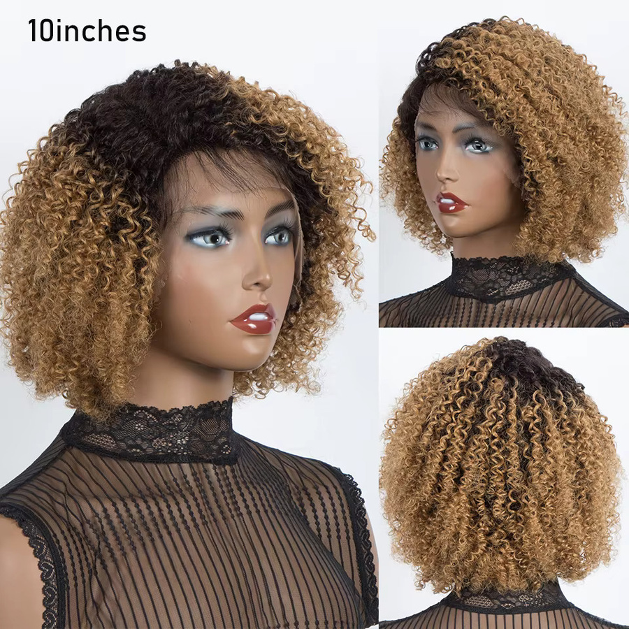 Allure Echthaarperücke, Bob, Ombre Braun, lockig, 25,4 cm - Bild 2