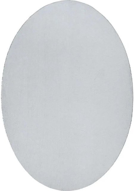 vidaXL Teppich HUARTE Grau, oval, modern, Polyester, B/T: 200 x 140 cm - Bild 1