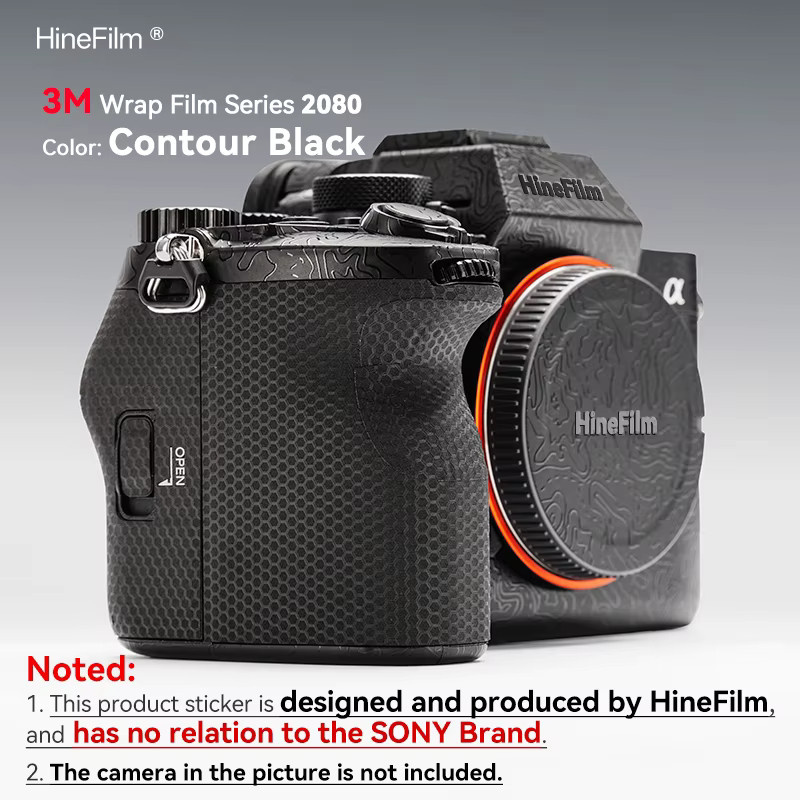 Hinefilm Skin Schutzfolie für Sony Alpha 7M5 ILCE-7M5 Kamera in Schwarz - Bild 2