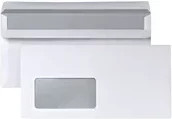 Soennecken Briefumschläge DIN lang mit Fenster weiß selbstklebend - Bild 1
