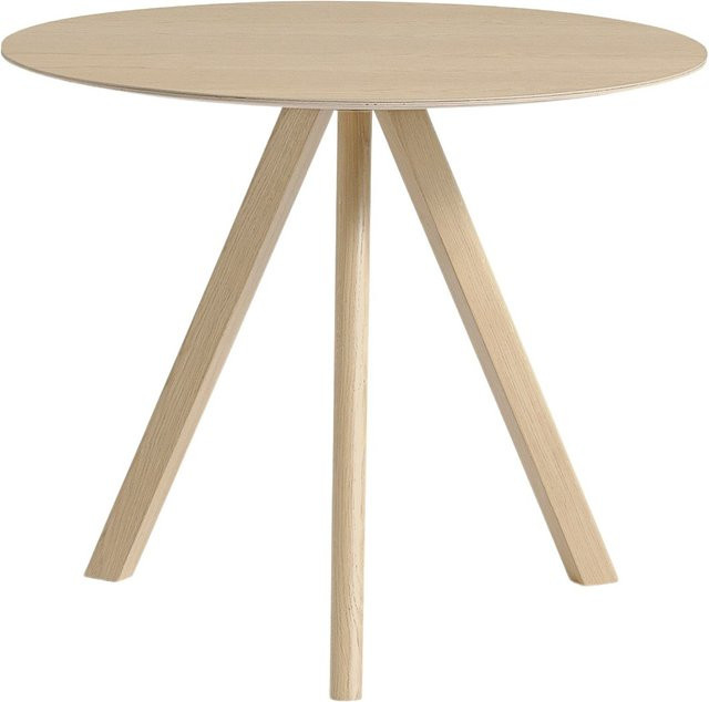 HAY Copenhague Cph20 Esstisch aus Schichtholz in Braun, runder Tisch im skandinavischen Design - Bild 1