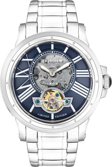 Thomas Earnshaw Herrenuhr, Automatik, Edelstahl, Blau, 42 mm - Bild 1