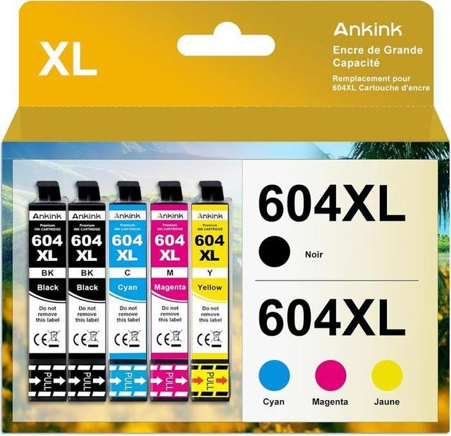 Epson Kompatible Tintenpatrone 604XL Schwarz für Tintenstrahldrucker XP-2200, XP-3200, XP-4200 und WF-2910 - Bild 1