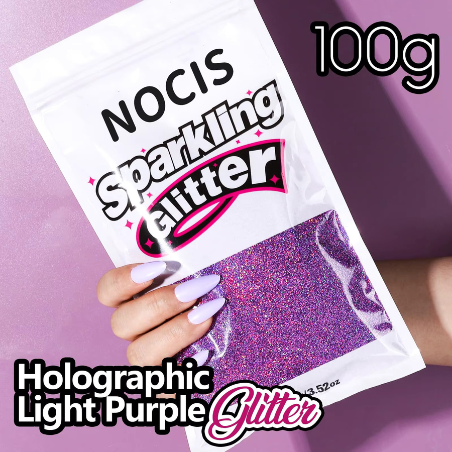 NOCIS Feinglitzerpulver, Hellviolett, Schimmernd - Bild 2