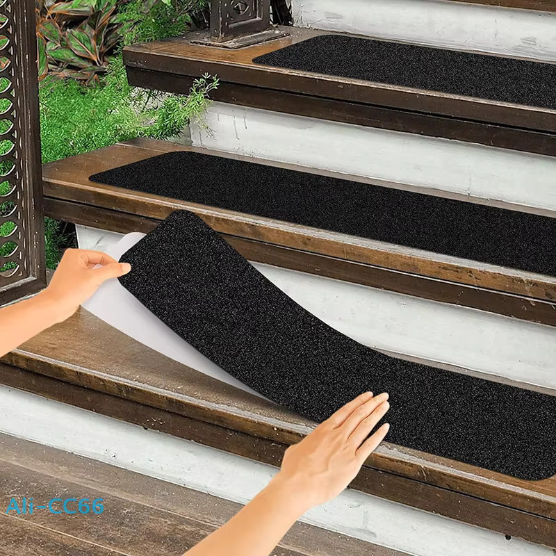 GUOMUZI Anti-Rutsch-Klebeband in Schwarz, wasserdichtes Outdoor-Griffband für Treppen, Rampen und Decks - Bild 3