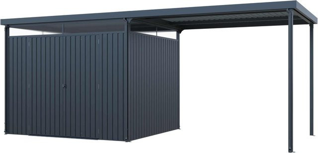 Skylight Metallgerätehaus mit 7 m2 Carport-Erweiterung 2 in 1, B/T/H: 576 x 245 x 226 cm - Bild 1