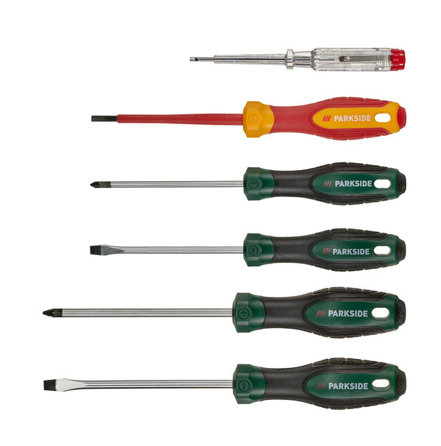 Parkside 6-teiliges VDE-Elektriker-Schraubendreher-Set aus Stahl in Multicolor - Bild 1