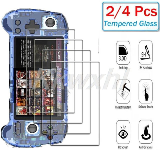 Anbernic RG557 RG556 Displayschutzfolie aus gehärtetem Glas 9H HD transparent 2-4 Stück - Bild 1