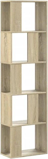 vidaXL Bücherregal mit 5 Böden in Sonoma-Eiche, B/T/H: 45 x 23,5 x 162,5 cm - Bild 1