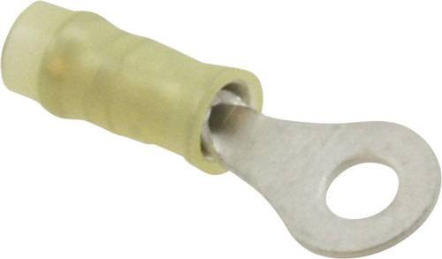 TE Connectivity Ringkabelschuh 130171 Gelb, Querschnitt max. 6,60 mm², Loch-Ø 5 mm, teilisoliert aus Messing - Bild 1