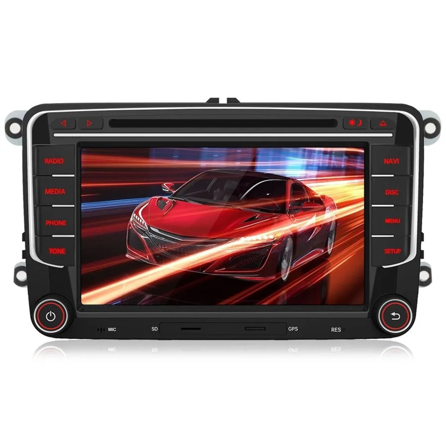 Junsun Autoradio mit Bluetooth, GPS und DAB+ für VW Golf 5 6 T5 Polo in Schwarz - Bild 2