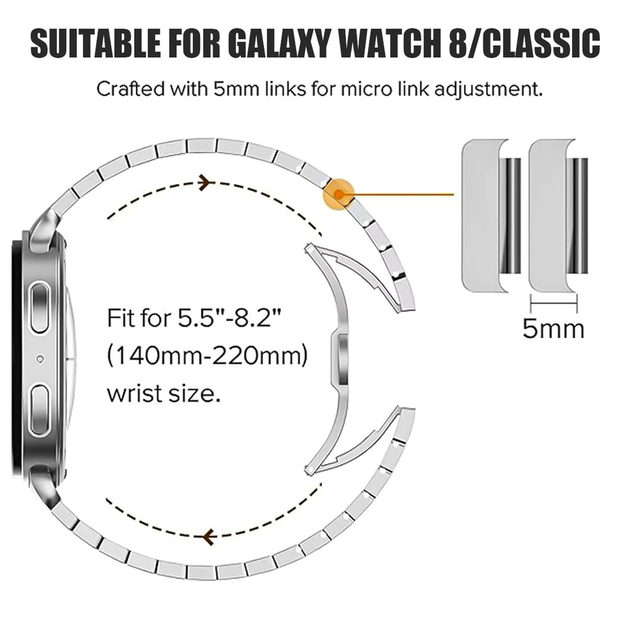 CHIICSMART Uhrenarmband Titan, Silber, Unisex - Bild 3