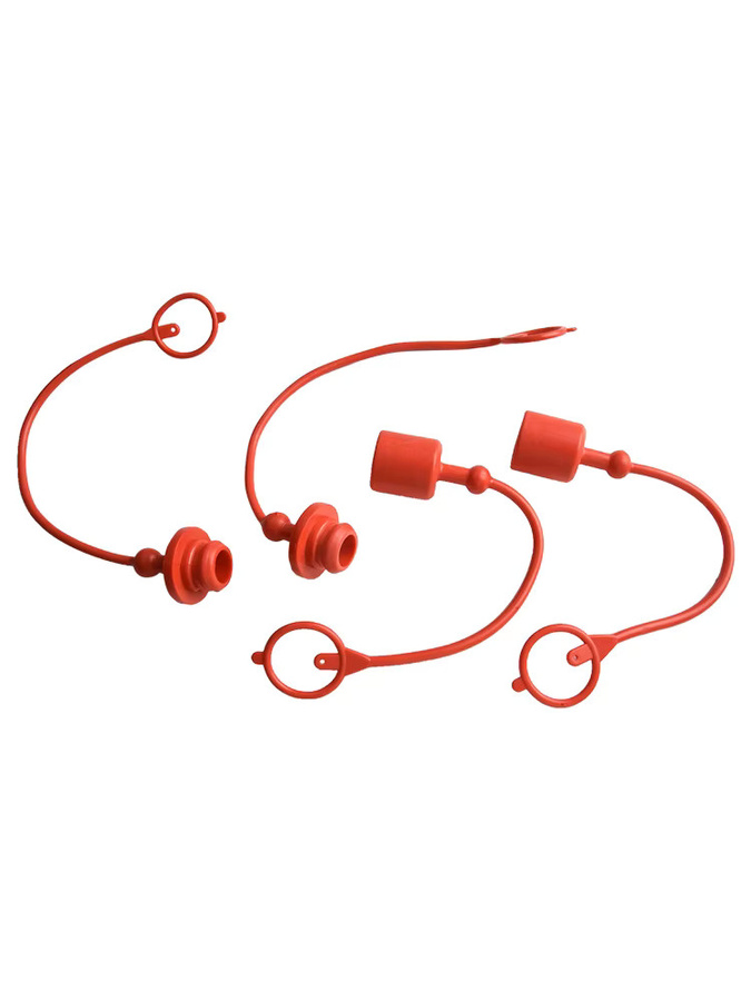 Vibratite 2er-Set 1/2 Zoll Hydraulische Schnellkupplung mit Staubkappe für ISO-A Koppler in Blau und Rot - Bild 1