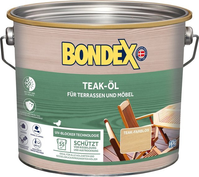 Bondex Teak-Öl Transparent mit UV-Schutz, 2,5 l - Bild 1