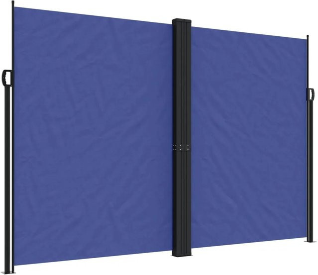 Ausziehbare Seitenmarkise von furnicato in Blau aus Polyester, B/H: 1200 x 220 cm - Bild 1