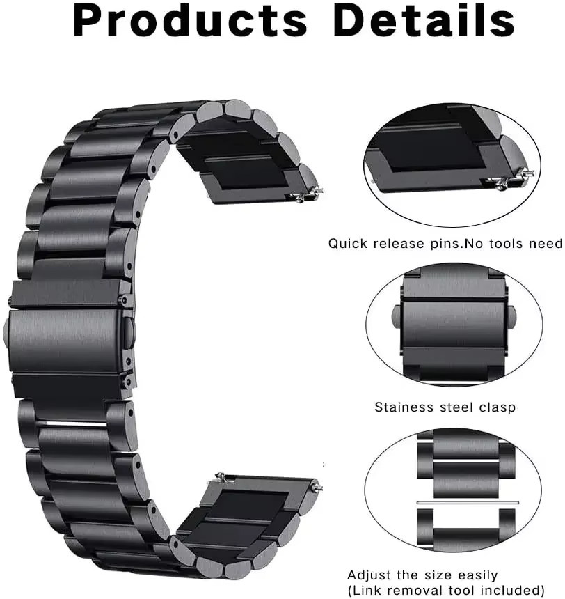 Kospet Tank T3 Ultra Smartwatch Armband, Edelstahl, 22 mm, Unisex - Bild 5