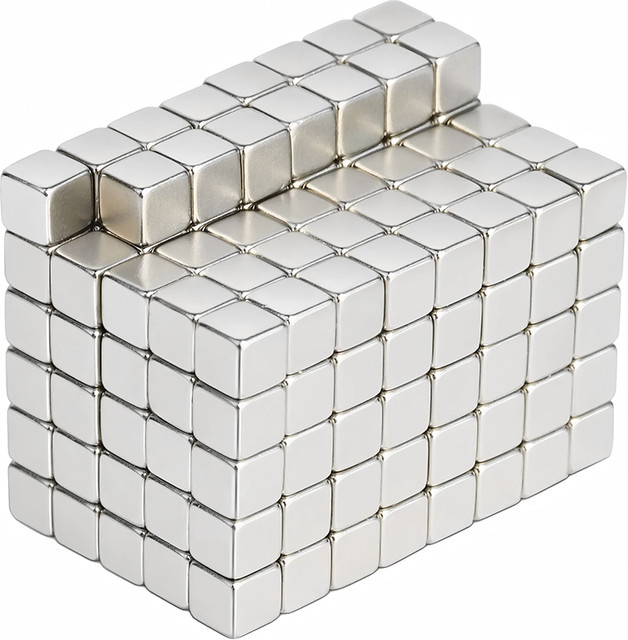 Mognot Quadratischer Magnethaken Push-Pin in Silber für Kühlschrank und Büro - Bild 1