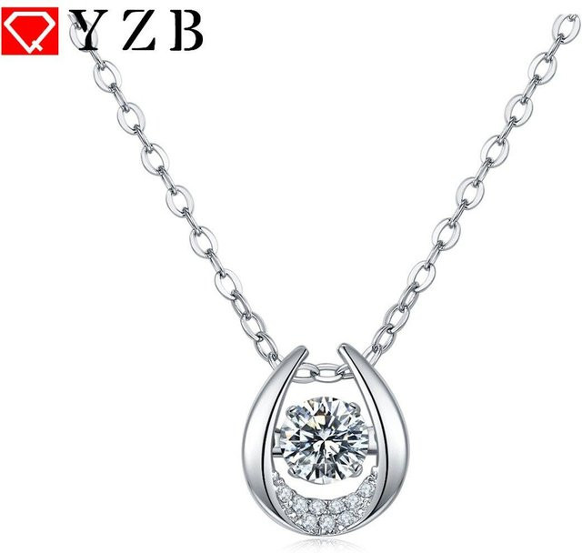 Anhänger Moissanit, 925 Silber, Weiß, Damen - Bild 1