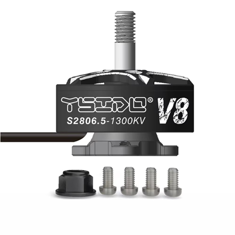 YSIDO V8 Bürstenloser Motor 1300KV in Schwarz für 6/7/8 Zoll FPV Racing Long Range Freestyle Drone Quadcopter Multicopter RC Modell Zubehör - Bild 3