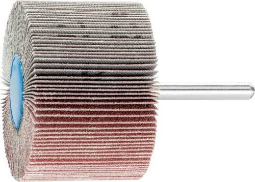 PFERD Korund Fächerschleifer A120 für Feinschliff und Finish, Durchmesser: 60 mm, Breite: 40 mm, Schaft-Durchmesser: 6 mm, 10 Stück - Bild 1