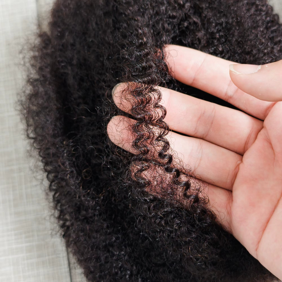 FUGANGXIU Afro Kinky Bulk Hair, 30g, Echthaar - Bild 1
