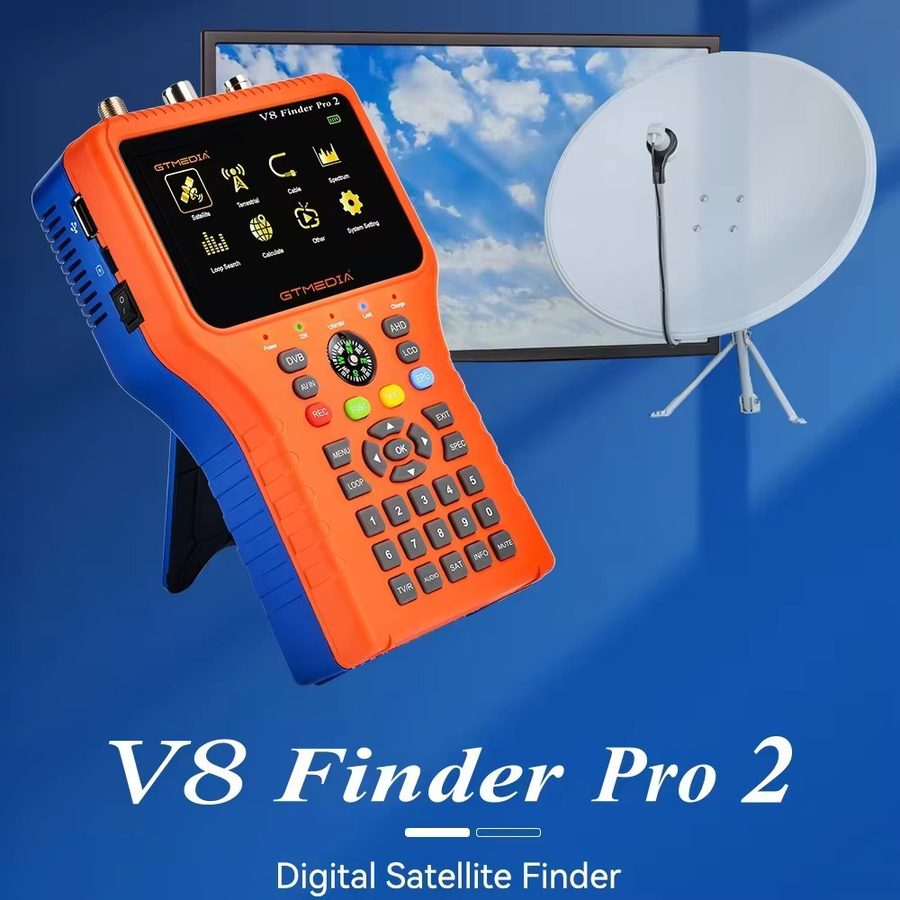 GTMEDIA V8 Finder Pro2 Satelliten-Signalmessgerät mit 4,3 Zoll LCD-Display, 1080P Full HD, DVB-S2/T2/Kabel und Type-C-Anschluss - Bild 5