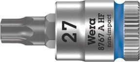 Wera Zyklop Bitnuss TX 27 mit 1/4 Zoll Antrieb, Farbe Silber - Bild 1