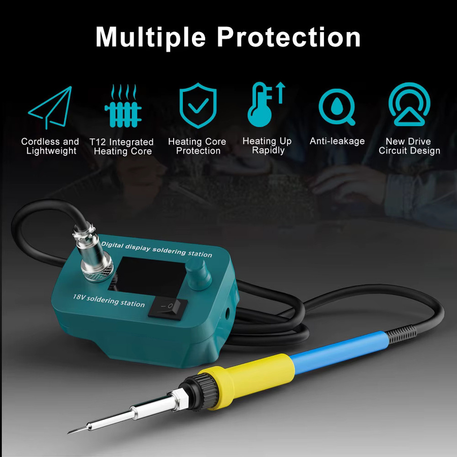 Makita Akku-Lötkolben mit 18 V und 5000 mAh Akku für BL1815 BL1830 BL1840 BL1850 BL1860 - Bild 4