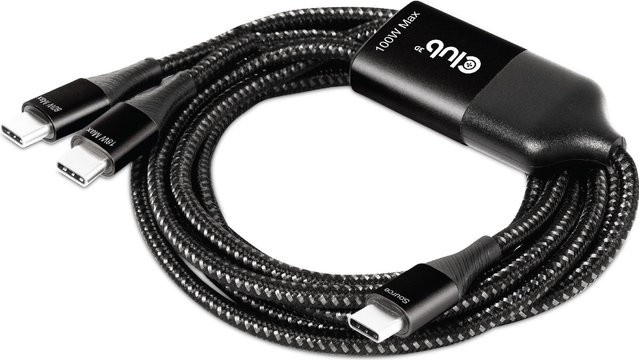 Club3D USB-C Kabel Schwarz 1,83 m CAC-1527 mit 100 W Power Delivery 3.0 - Bild 2