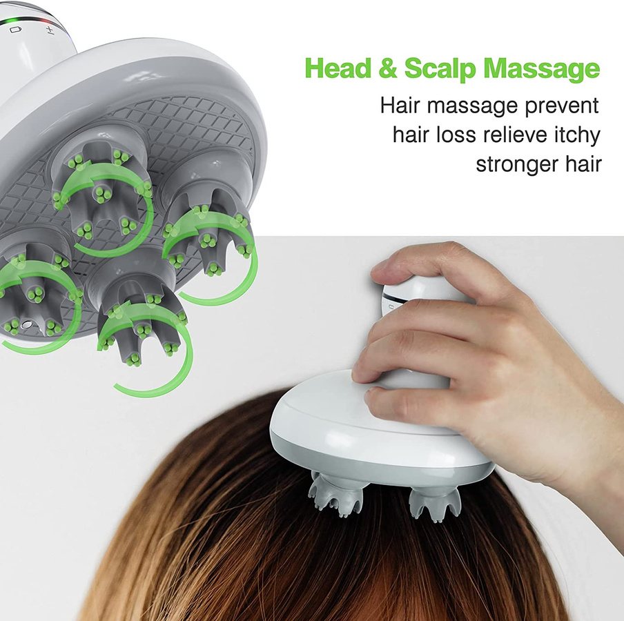 Binchi Health Technology Elektrisches Kopfhautmassagegerät, weiß - Bild 4