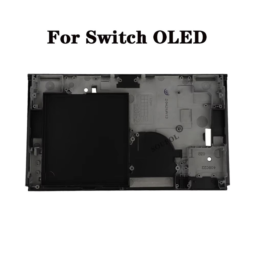 MBCHIPSTAR Metall Abdeckung für Nintendo Switch OLED als Wärmeableitung und Frontrahmen in Schwarz - Bild 2