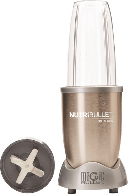Nutribullet 900 Pro Standmixer in Champagne mit Edelstahlkomponenten und spülmaschinenfesten Teilen - Bild 1