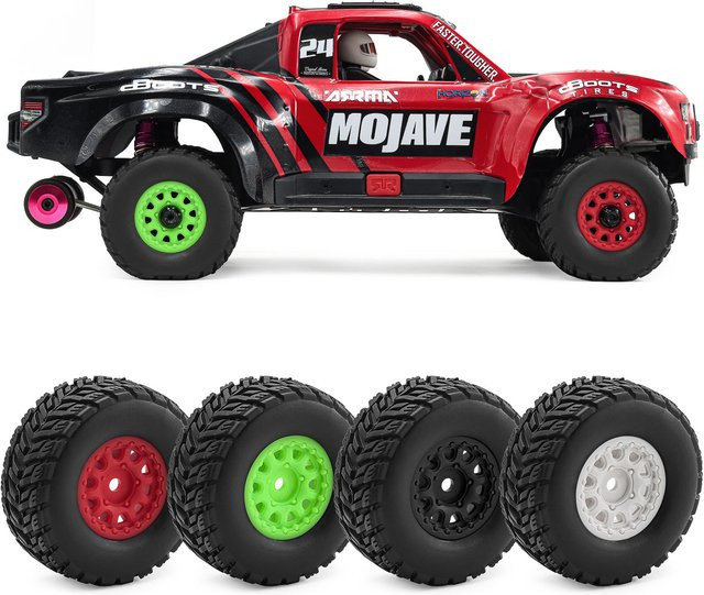 Arrma 1/14 Mini Mojave GROM Upgrade Reifen, 4-teiliges Set, 65mm, 12mm Hex Hub - Bild 1