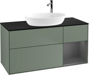 V&B Waschtischunterschrank Finion in Platinbraun matt lackiert, Breite: 120 cm, Tiefe: 50,1 cm, Höhe: 50,1 cm - Bild 1