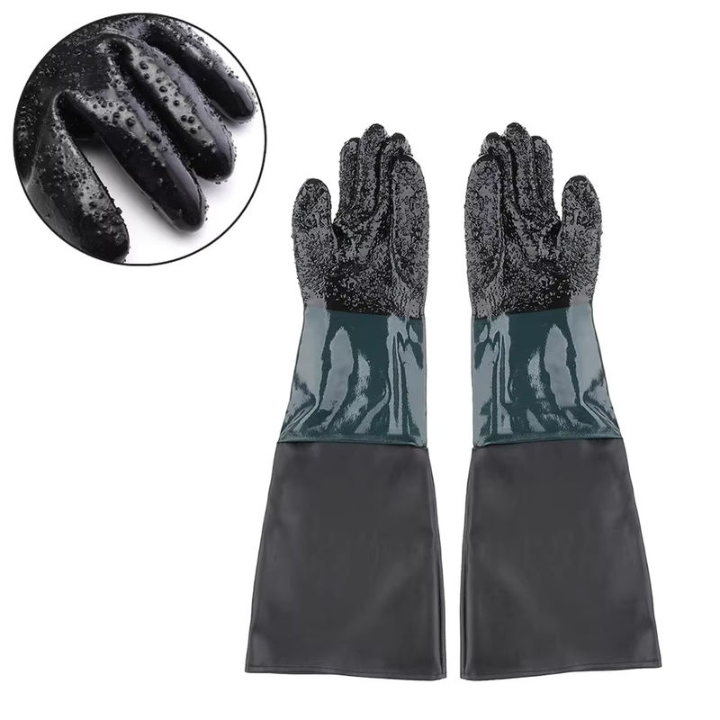 DAZZLEEX Sandstrahlen Handschuhe Schwarz, B/T/H: 60,0 x 28,0 x 23,6 Zoll - Bild 7