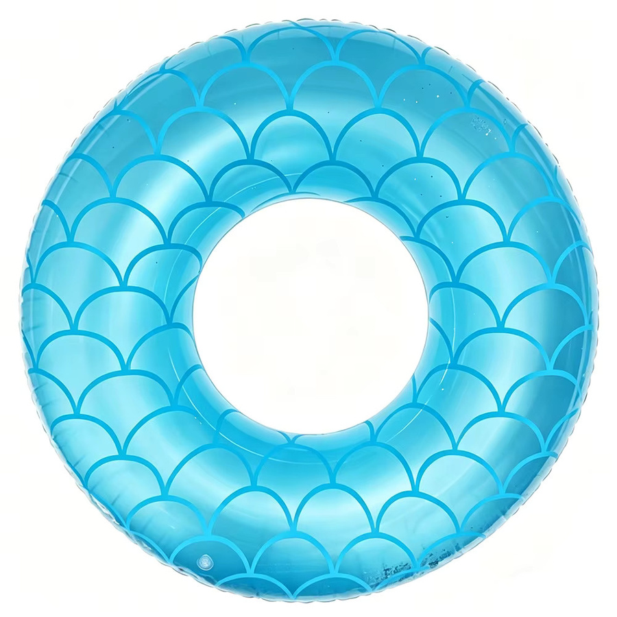 CatXaa Pailletten-Meerjungfrauen-Schwimmring, Schwimmreifen, Blau - Bild 4