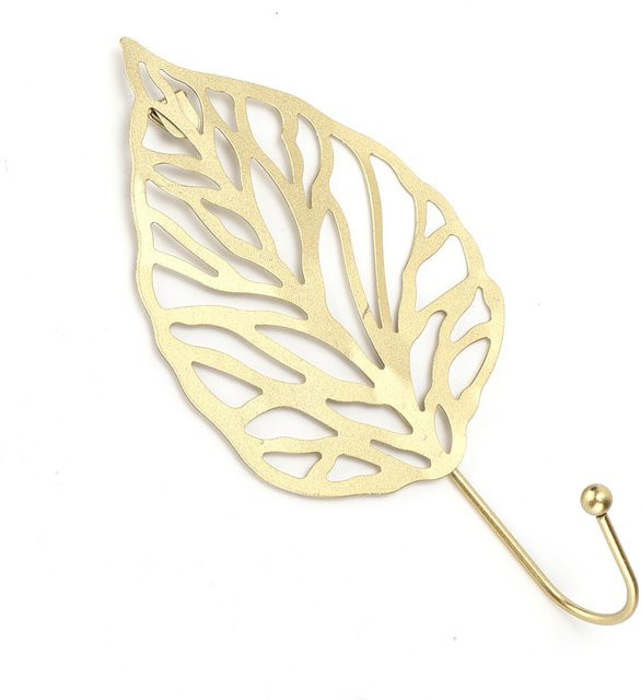 GoolRC Wandhaken aus Stahl in Gold mit Blattform für die Wandmontage - Bild 1