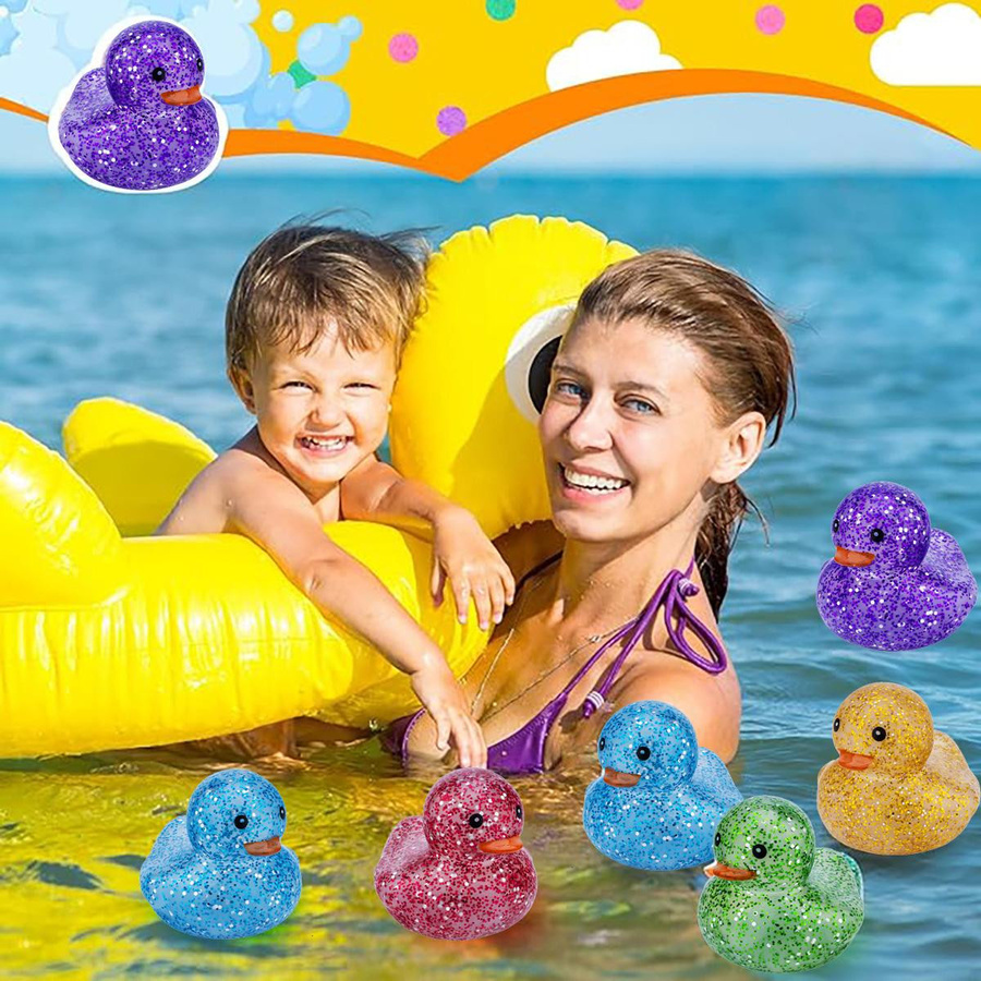 Linyi toy Ente Spielzeug Gummi Mehrfarbig 0-3 Jahre - Bild 5