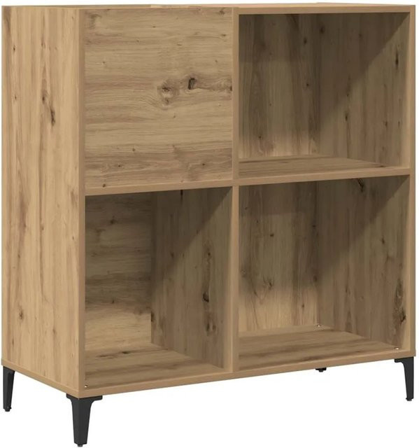 vidaXL Plattenschrank Artisan-Eiche in Braun im Industrial Design, B/T/H: 84,5 x 38,0 x 89,0 cm - Bild 1