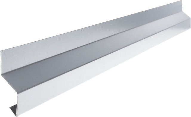 Smart Cover Solution Wandanschlussleiste aus verzinktem Stahl, Farbe: Silber, H x B x T: 200 x 6,2 x 2 cm - Bild 1