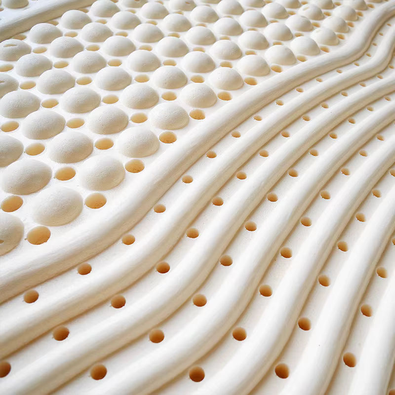Kmikli Thailändische Royal Latex-Matratze aus Naturkautschuk mit abnehmbarem Bezug, Weiß, B/T: 120 x 200 cm - Bild 5