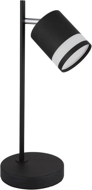 GLOBO Tischleuchte modern in Schwarz aus Metall und Kunststoff mit Opal-Diffusor, B/H/T: 15 x 40 x 12,7 cm - Bild 1