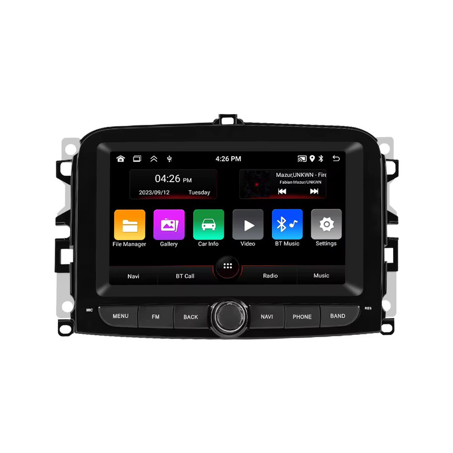MEKEDE Android 15 Multimedia Autoradio mit GPS und Bluetooth für Fiat 500L 2013-2019 in Schwarz - Bild 5