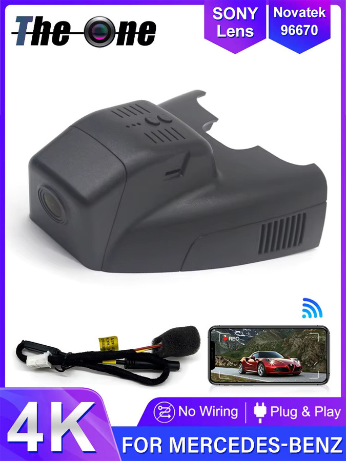 HESHECAM 4K UHD Dashcam Videorekorder Frontkamera für Mercedes-Benz B-Klasse W246 B180 B200 (2011-2018), Schwarz - Bild 3