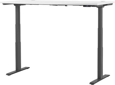 Schäfer Shop Genius Schreibtisch MODENA FLEX elektrisch höhenverstellbar, Rechteck, B/T: 200 x 80 cm, weiß/anthrazit - Bild 1