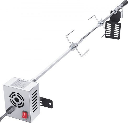 VEVOR Universal Grill Rotisserie Kit BBQ Roaster mit Spieß und Elektromotor, 81,3 cm oder 99,1 cm - Bild 1