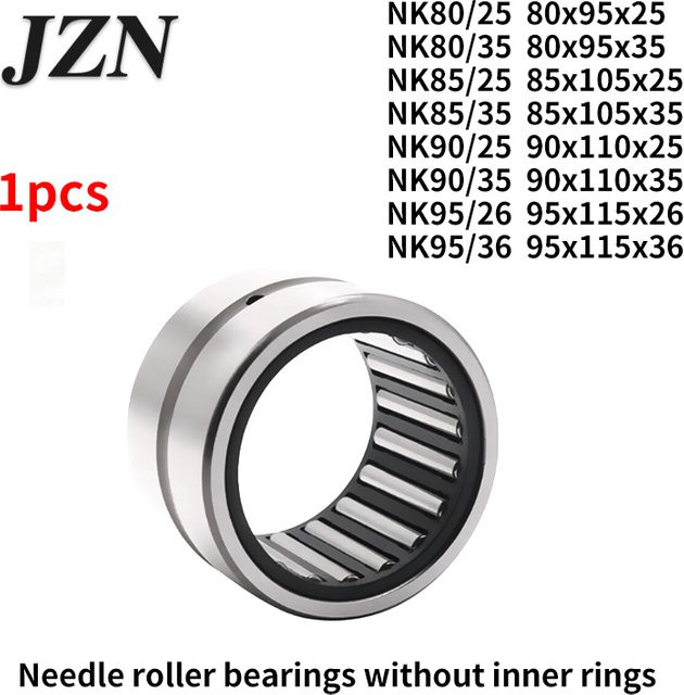 JZN Nadellager ohne Innenring in Silber (NK90/25, NK80/25, NK95/26, NK95/36, NK80/35, NK85/25, NK90/35, NK85/35) - Bild 1